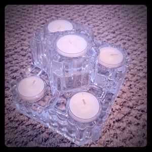 Partylite faceted crystal castle